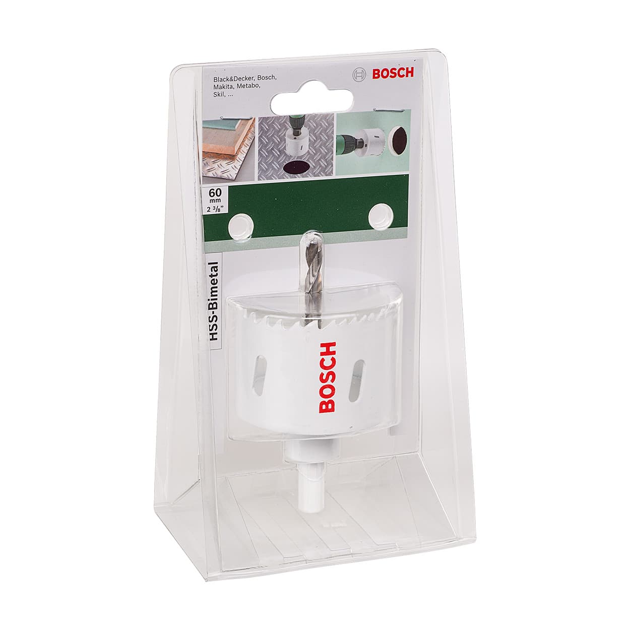 Bosch 60 mm HSS Bi-Metal Holesaw with Adaptor, 2 609 255 611 — view 2