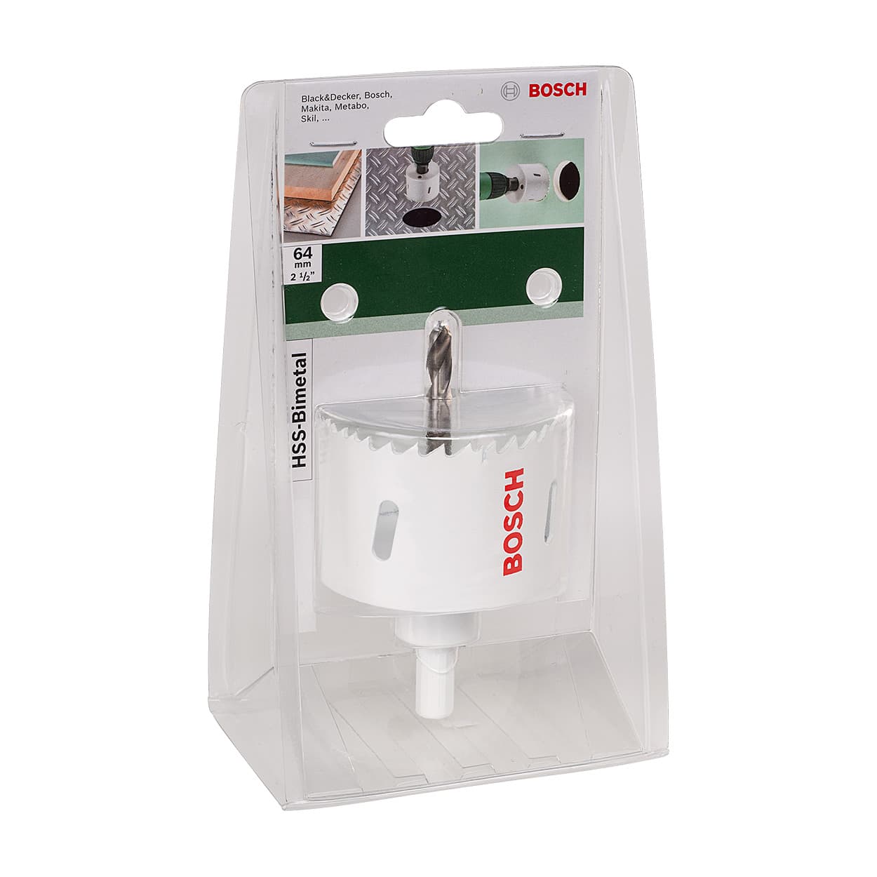 Bosch 64 mm HSS Bi-Metal Holesaw with Adaptor, 2 609 255 612 — view 2