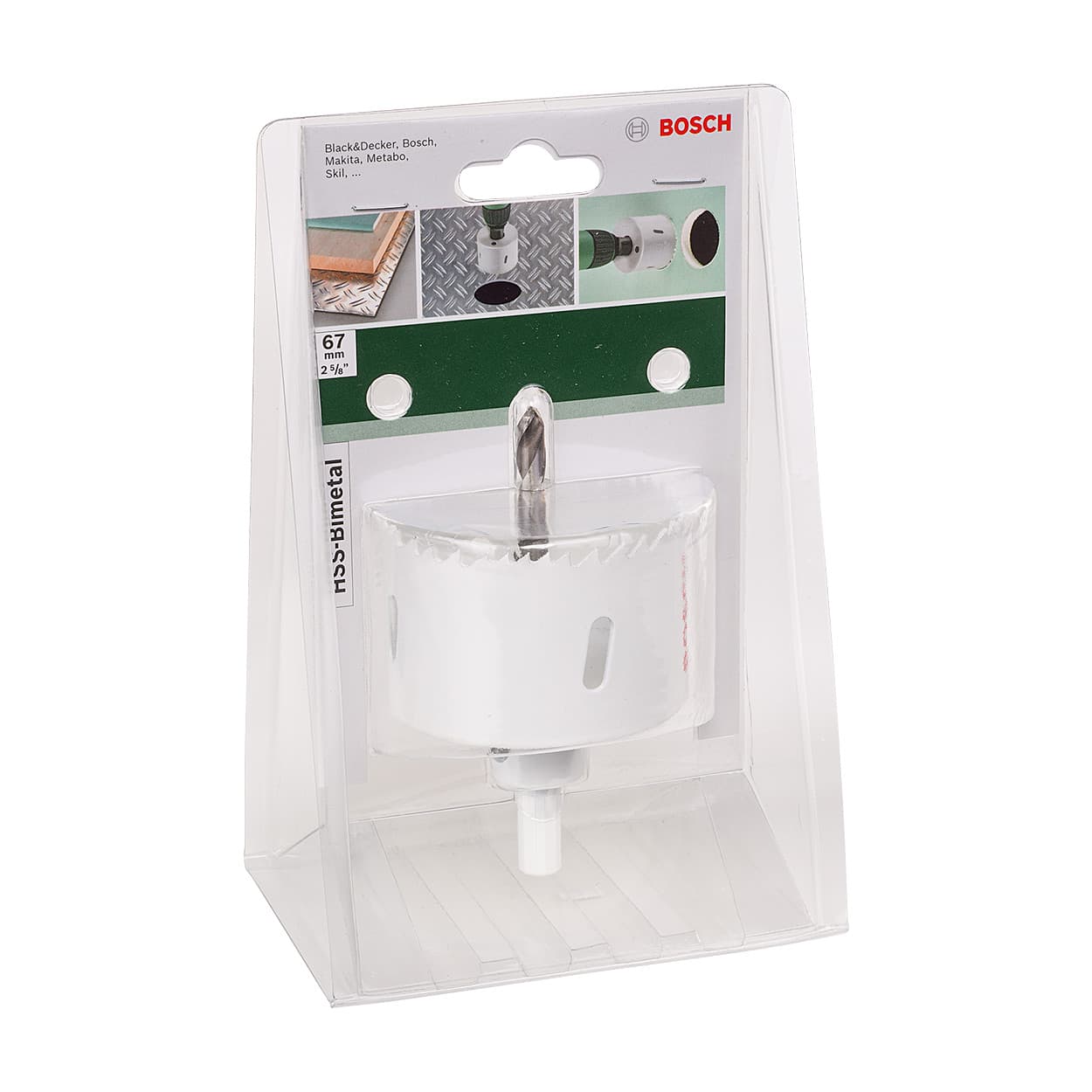 Bosch 67 mm HSS Bi-Metal Holesaw with Adaptor, 2 609 255 614