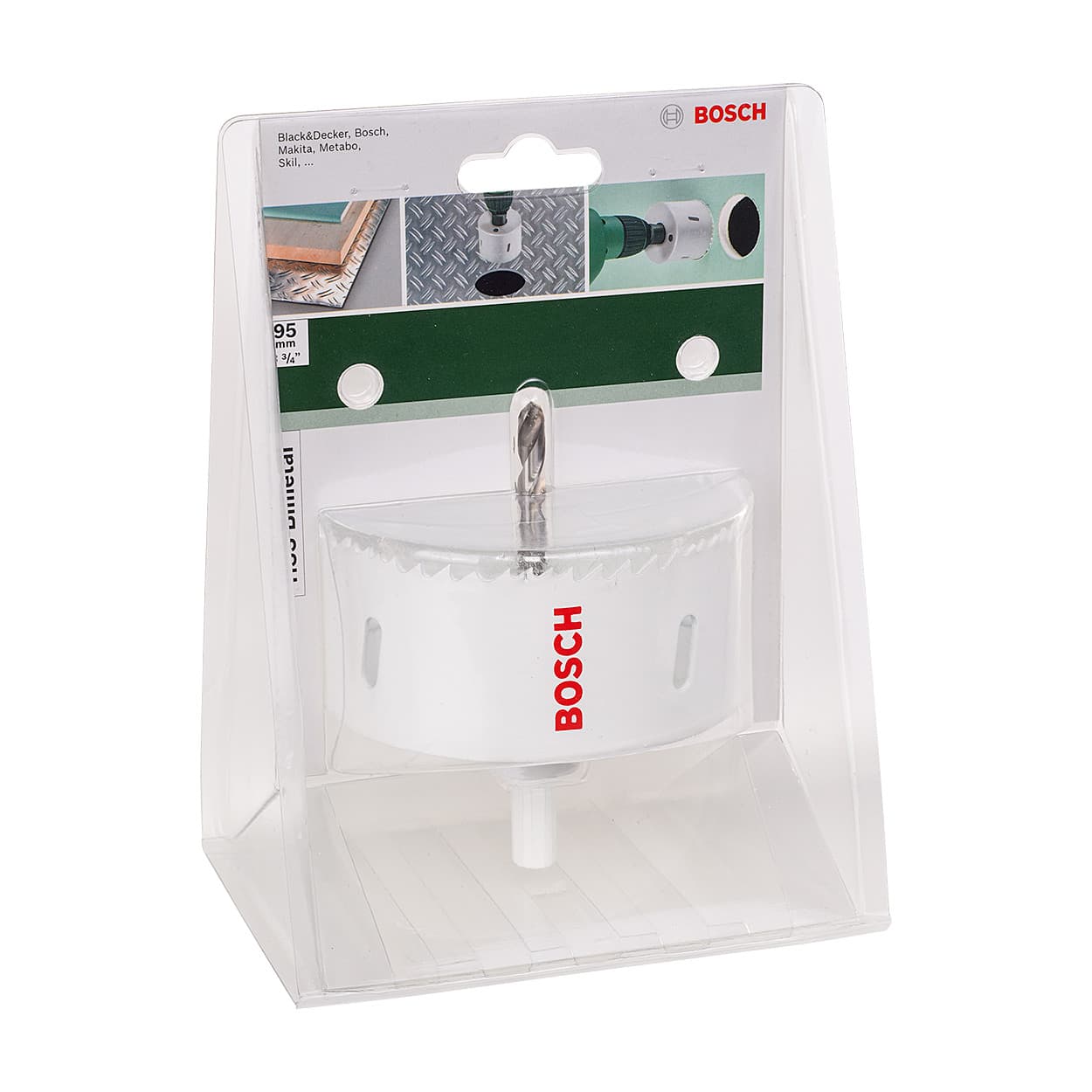 Bosch 95 mm HSS Bi-Metal Holesaw with Adaptor, 2 609 255 619