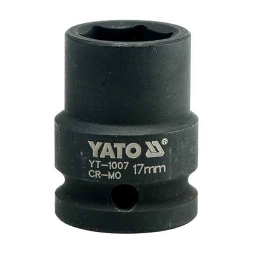 Yato 17 mm, 1/2 Inch Square Drive Hexagonal Impact Sockets, YT-1007 — view 1