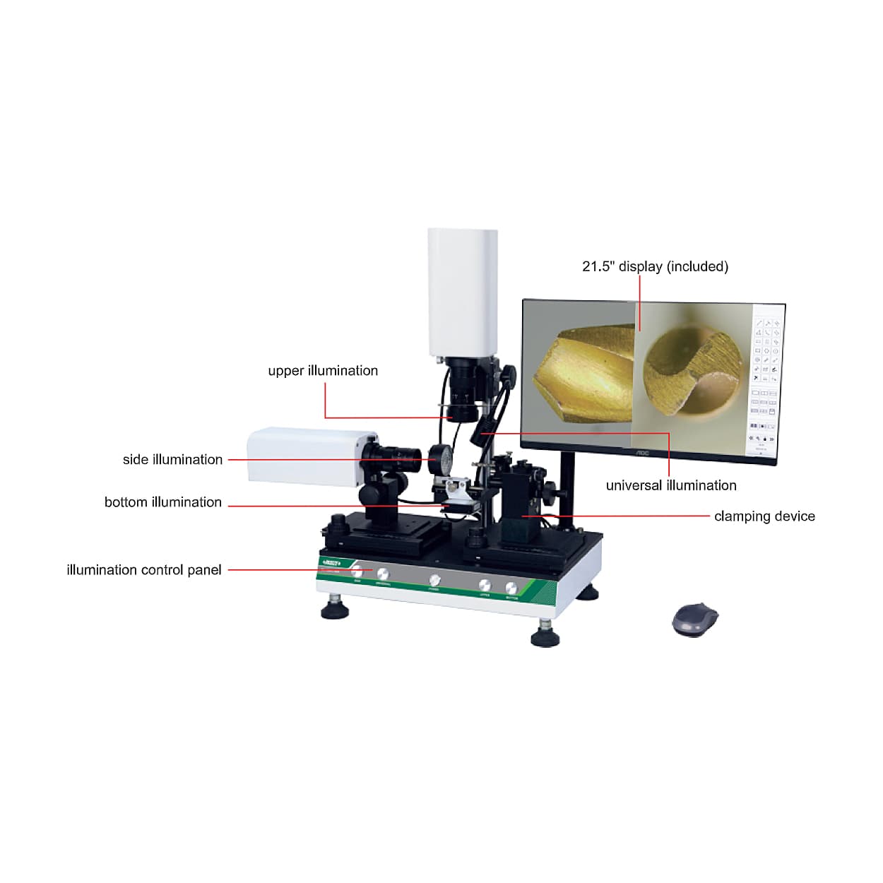 Insize 30 - 75 mm Cutting Tools Microscope with Display, ISM-CT820 — view 2