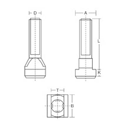 Apex 18mm x M16 x 80mm Length Clamping T-Bolts (Pack of 10 Pcs), 929-32 — view 2