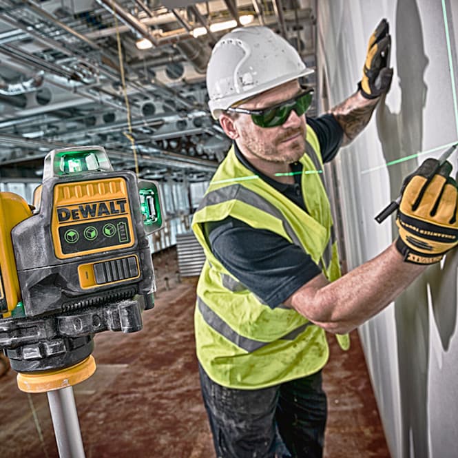 Dewalt Self Levelling x3 360° 1080° Cross Line Laser 12V (Green), DCLE34031D1-QW — view 5