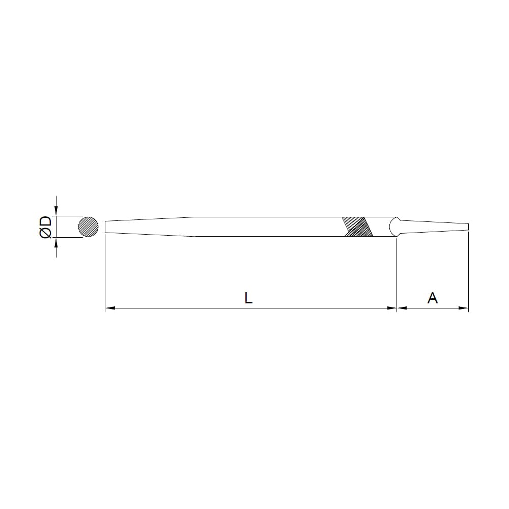 Taparia 300 mm / 12 inch Round Machinist File (Smooth), RD 3003 — view 2