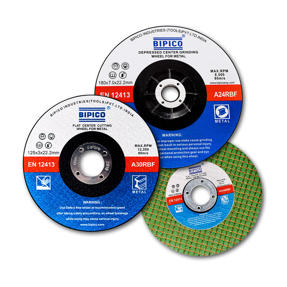 Bipico 180 x 6 x 22.2 mm CL Grinding Discs for Metal (Pack Of 25 Pcs)