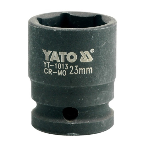 Yato 23 mm, 1/2 Inch Square Drive Hexagonal Impact Sockets, YT-1013