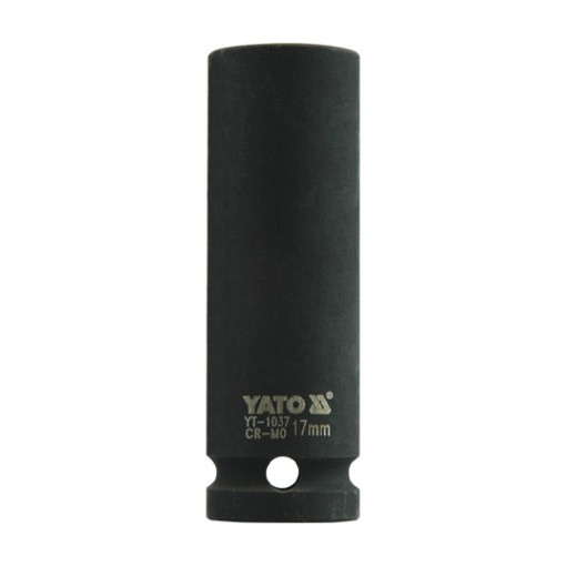 Yato 17 mm, 1/2 Inch Square Drive Hexagonal Deep Impact Sockets, YT-1037