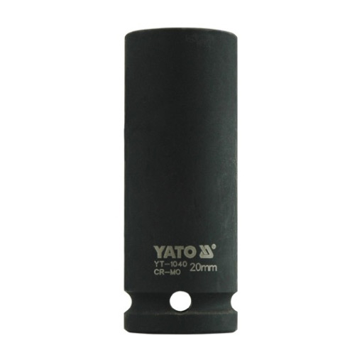 Yato 20 mm, 1/2 Inch Square Drive Hexagonal Deep Impact Sockets, YT-1040