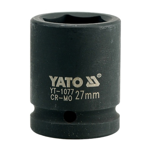 Yato 27 mm, 3/4 Inch Square Drive Hexagonal Impact Sockets, YT-1077