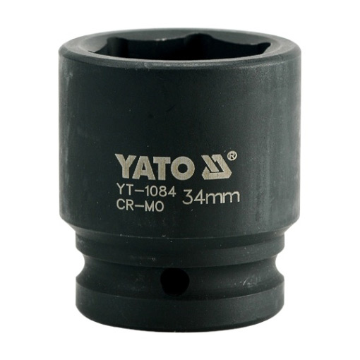 Yato 34 mm, 3/4 Inch Square Drive Hexagonal Impact Sockets, YT-1084