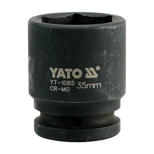 Yato 35 mm, 3/4 Inch Square Drive Hexagonal Impact Sockets, YT-1085
