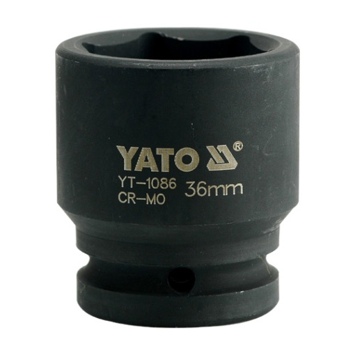 Yato 36 mm, 3/4 Inch Square Drive Hexagonal Impact Sockets, YT-1086
