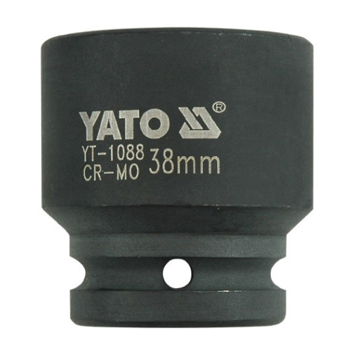 Yato 38 mm, 3/4 Inch Square Drive Hexagonal Impact Sockets, YT-1088