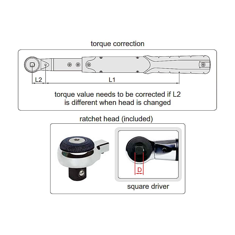 Insize 27 - 135 N.m Interchangeable Head Digital Torque Wrench (3/8 Inch Sq. Drive), IST-2W135A — view 3