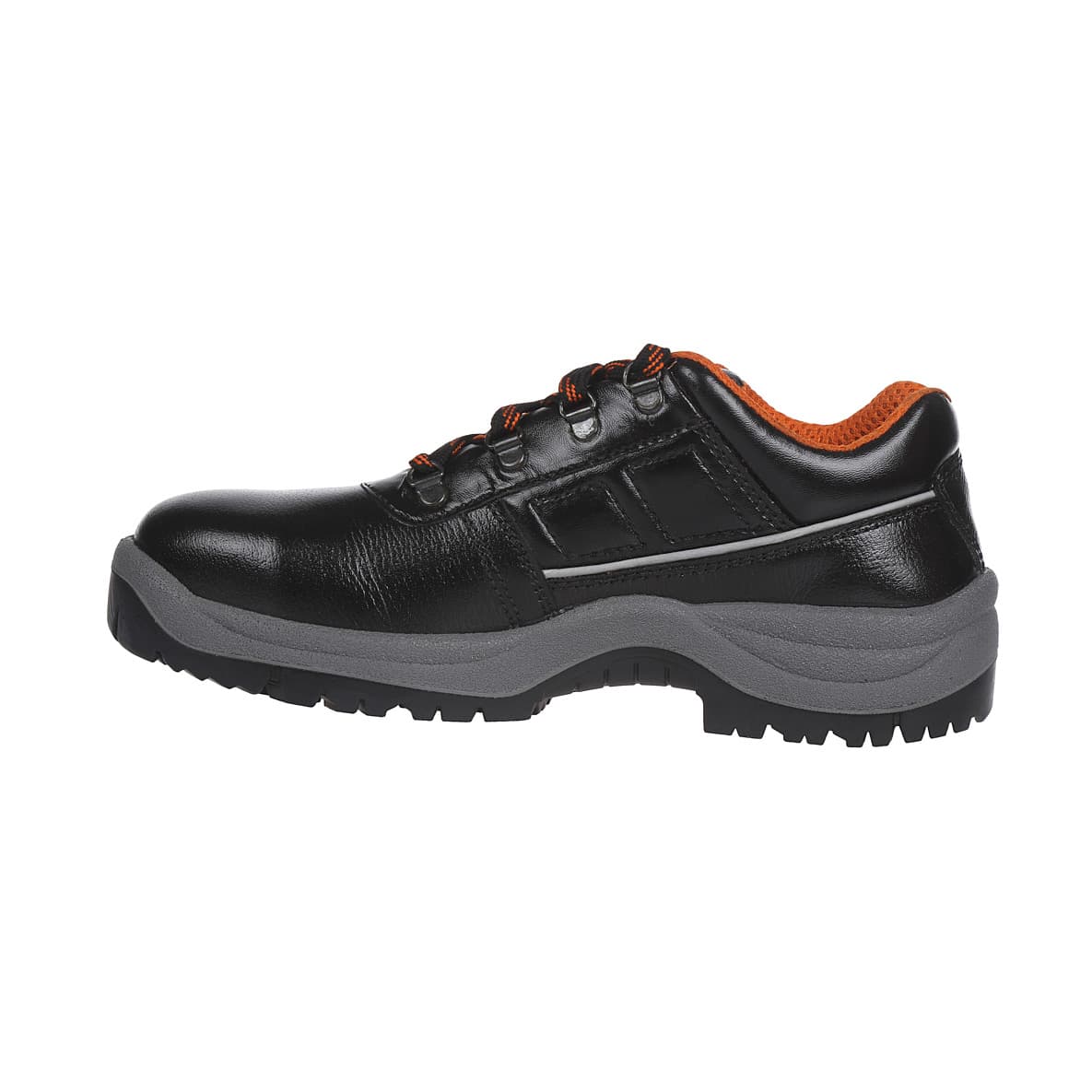 Black+Decker Lace Up Leather Safety Shoe - Steel Toe (Black), BXWB0111IN — view 2