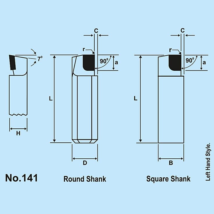 Zenstar 18 mm Length / 141 (90°) Boring Tool (Left Hand - Square), 141-0606 — view 4