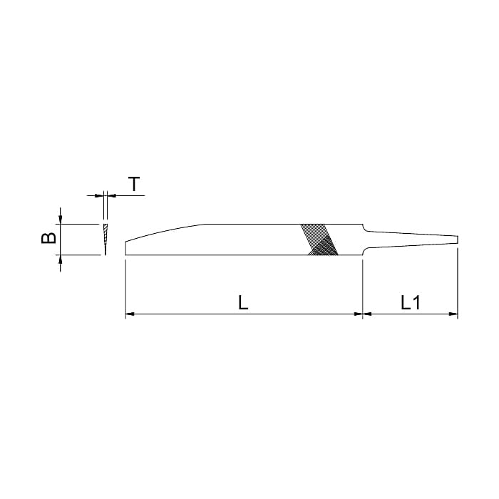 Taparia 200 mm / 8 inch Knife Machinist File (Bastard), KF 2001