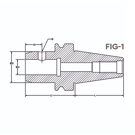 Tooltech BT-50 / 16 mm Bore Size Side Lock Holder