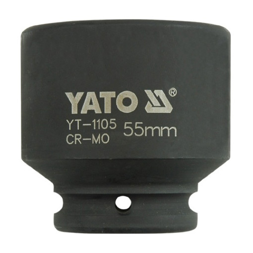 Yato 55 mm, 3/4 Inch Square Drive Hexagonal Impact Sockets, YT-1105
