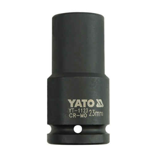 Yato 23 mm, 3/4 Inch Square Drive Hexagonal Deep Impact Sockets, YT-1123