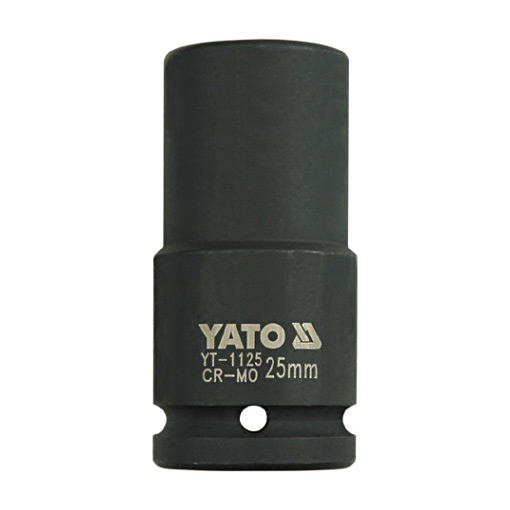 Yato 25 mm, 3/4 Inch Square Drive Hexagonal Deep Impact Sockets, YT-1125