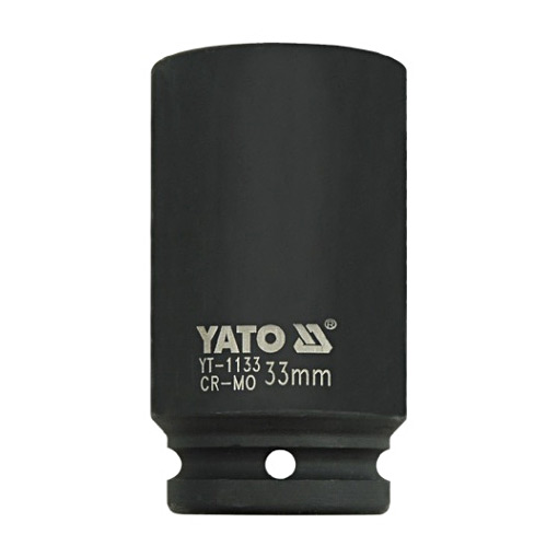 Yato 33 mm, 3/4 Inch Square Drive Hexagonal Deep Impact Sockets, YT-1133