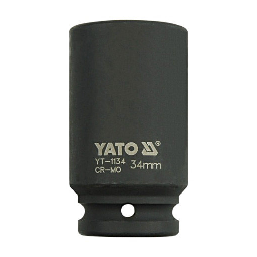 Yato 34 mm, 3/4 Inch Square Drive Hexagonal Deep Impact Sockets, YT-1134