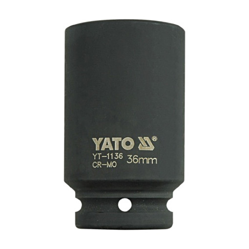 Yato 36 mm, 3/4 Inch Square Drive Hexagonal Deep Impact Sockets, YT-1136