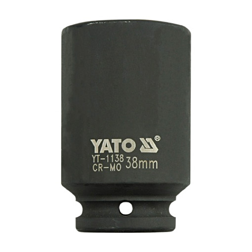 Yato 38 mm, 3/4 Inch Square Drive Hexagonal Deep Impact Sockets, YT-1138