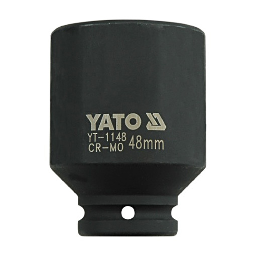 Yato 48 mm, 3/4 Inch Square Drive Hexagonal Deep Impact Sockets, YT-1148