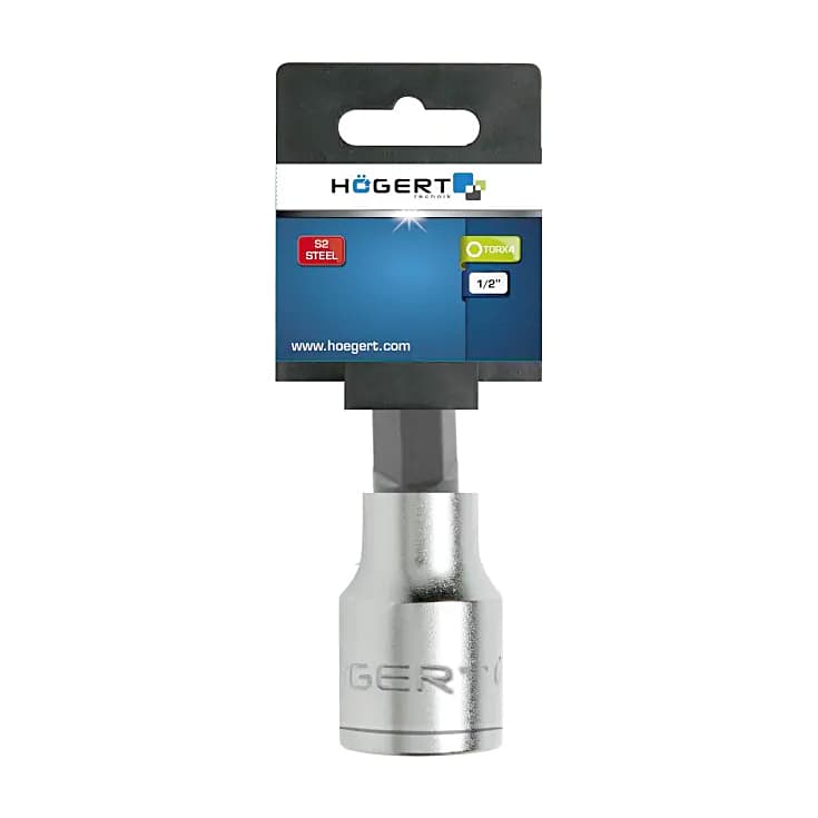 Hogert T27 mm, 1/2 Square Drive Torx Bit Socket, HT1S748 — view 2