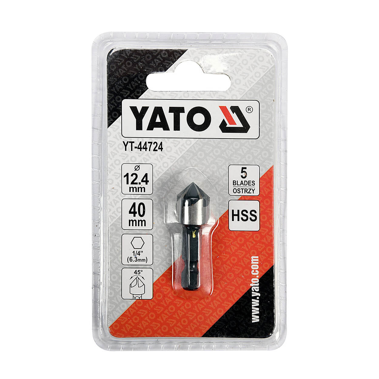 Yato 12.4 mm Dia. HSS Countersink For Metal, YT-44724 — view 2