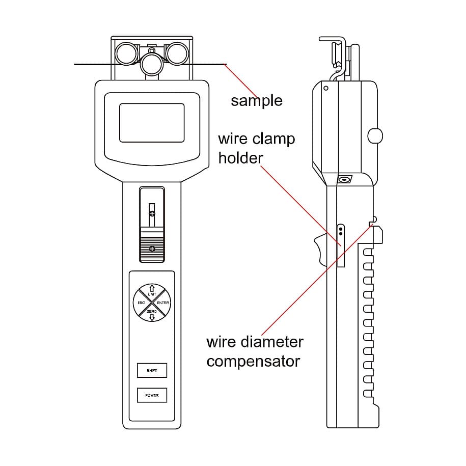 Insize 1.0 - 100.0N Wire Tensiometer, ISF-DT10K — view 2