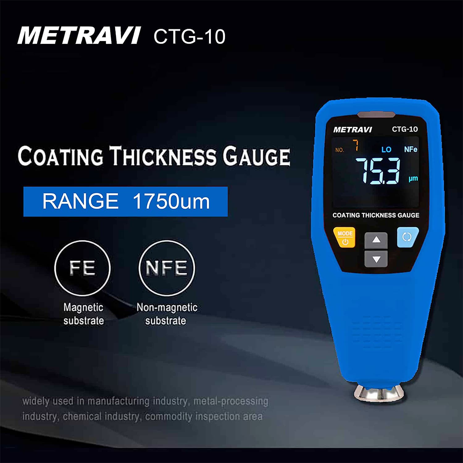 Metravi 1750μm Coating Thickness Gauge, CTG-10 — view 4