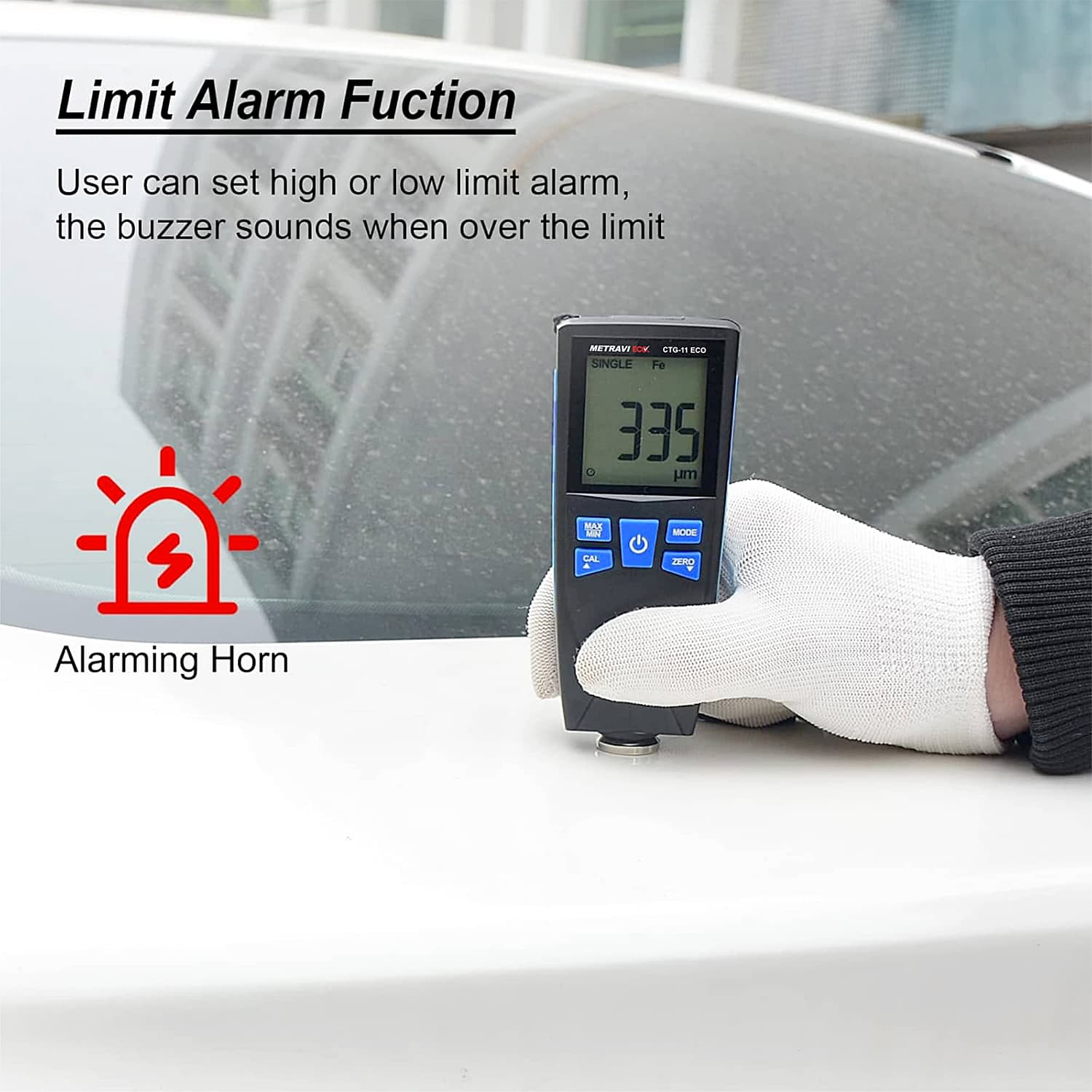 Metravi 0 ~ 1500 μm Coating Thickness Gauge, CTG-11 ECO — view 3