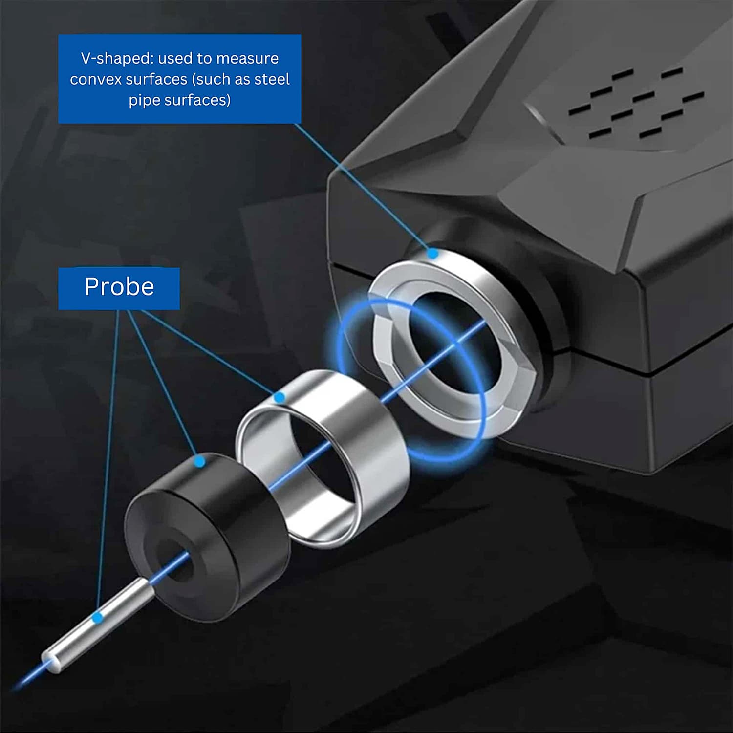 Metravi 0 ~ 1500 μm Coating Thickness Gauge, CTG-11 ECO — view 6