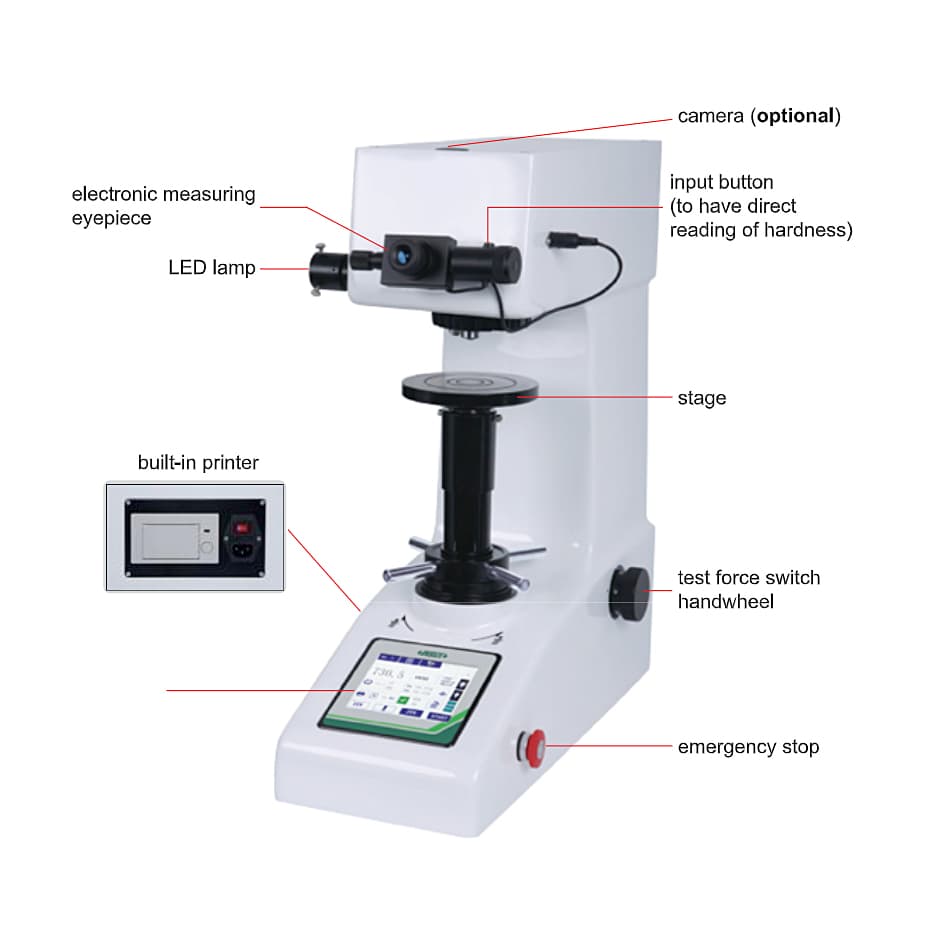 Insize 0.3 - 10kgf Digital Vickers Hardness Tester (Standard Type), HDT-VH11 — view 2