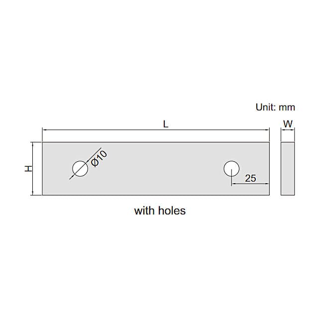 Insize 131.4 mm Individual Steel Gauge Block (With Holes), 4101-B131D4 — view 2