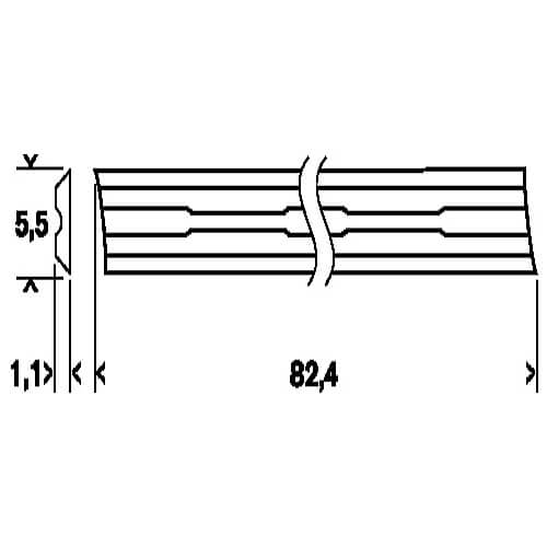 Bosch 82.4 mm Planing Blade Straight (Pack of 2 Pcs), 2 607 000 096 — view 3