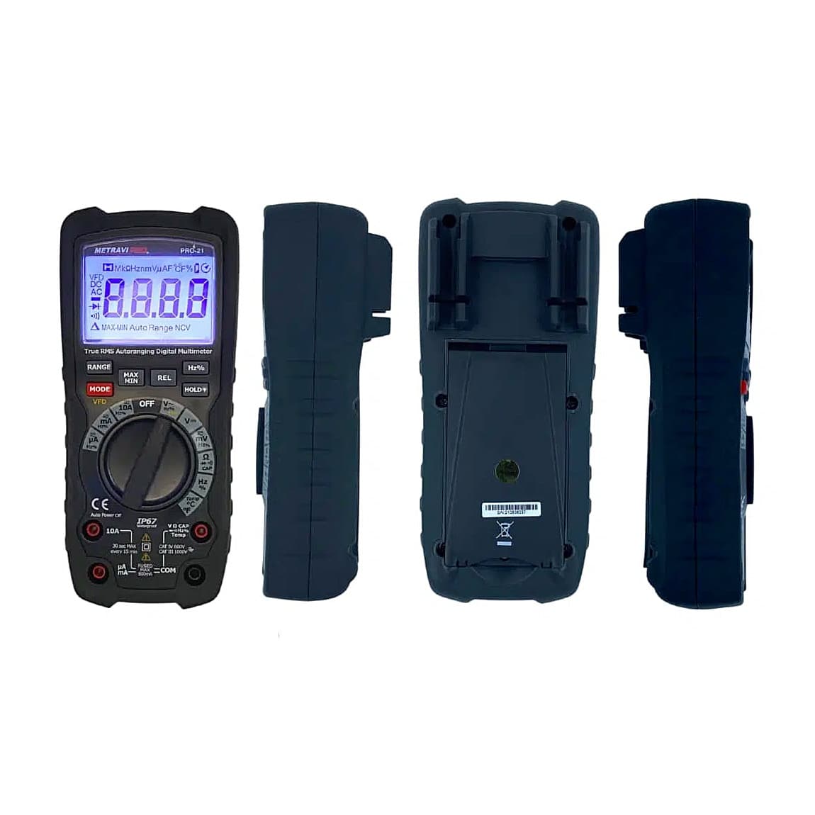 Metravi 6000 Counts / 1000 V AC / DC Digital TRMS Multimeter with VFD, PRO 21 — view 6