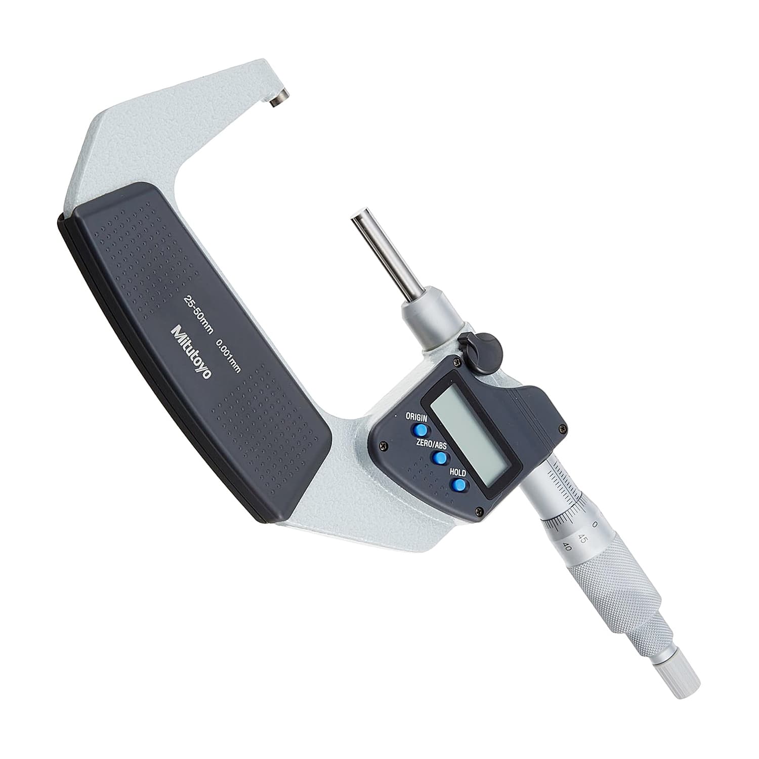 Mitutoyo 25 - 50 mm Non-Rotating Spindle Type Digital Outside Micrometer with Ratchet Stop, 406-251-30 — view 1