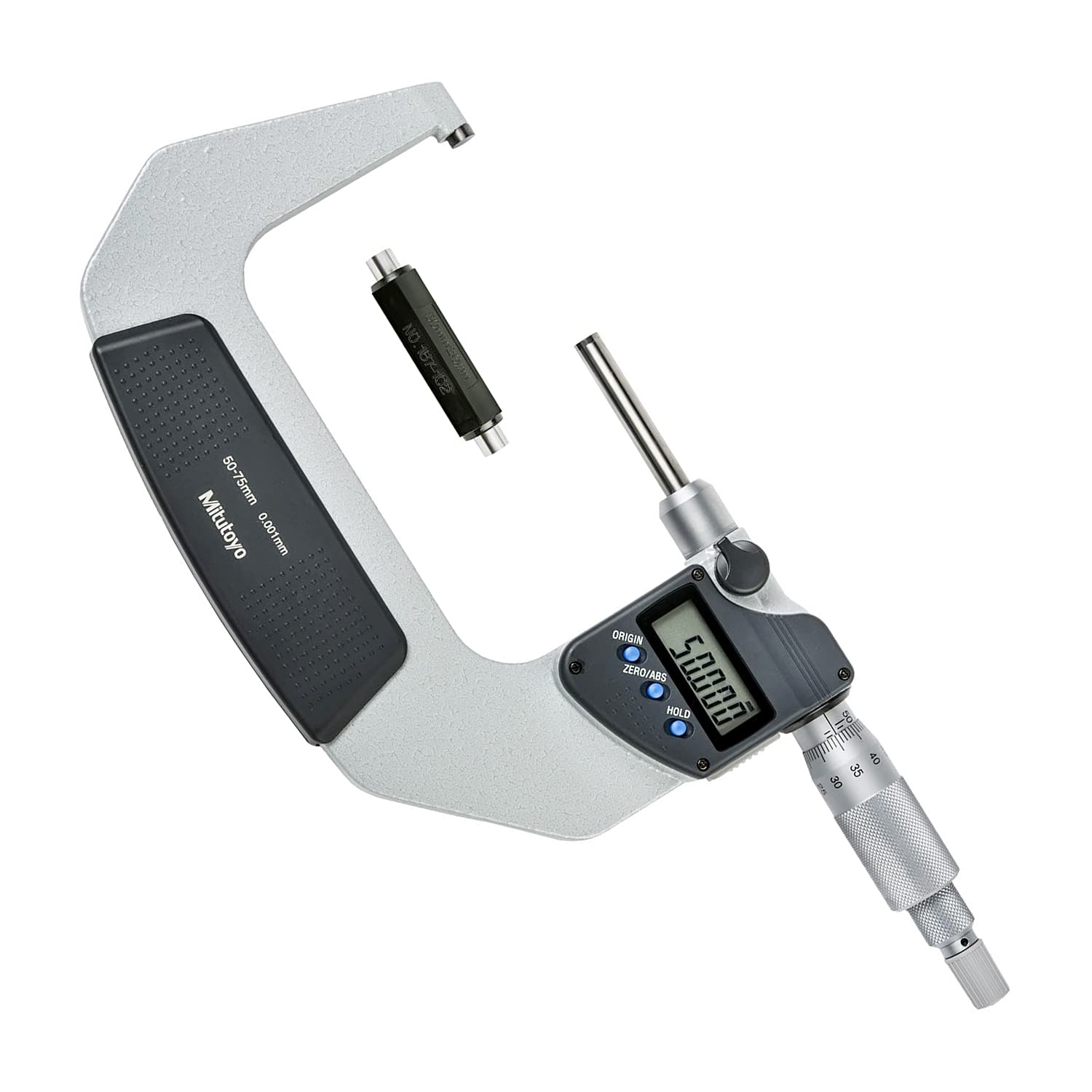 Mitutoyo 50 - 75 mm Non-Rotating Spindle Type Digital Outside Micrometer with Ratchet Stop, 406-252-30 — view 1