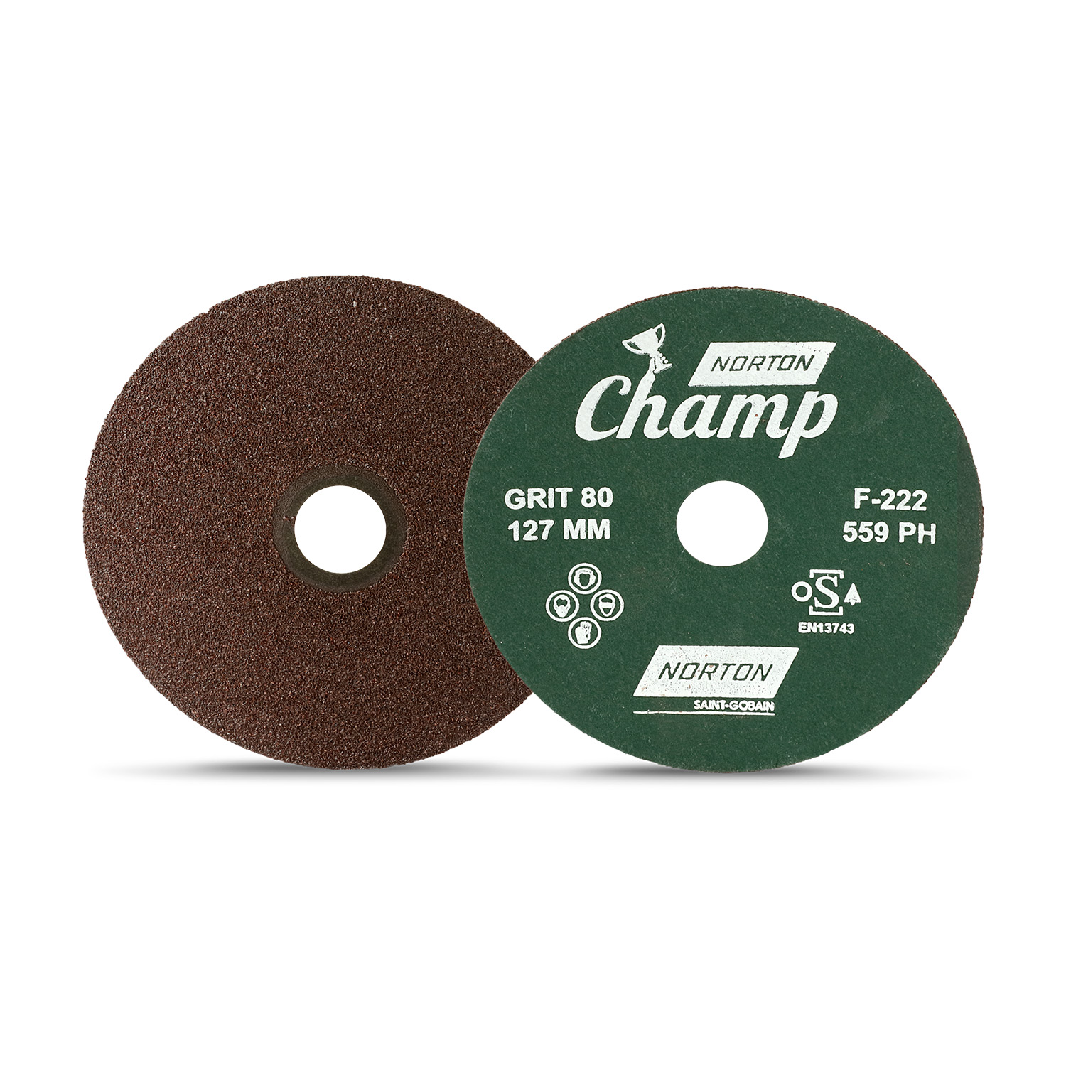Norton Champ 102 mm x 16 mm / 36 Grit Fibre Disc (Pack of 200 Pcs), GC32H