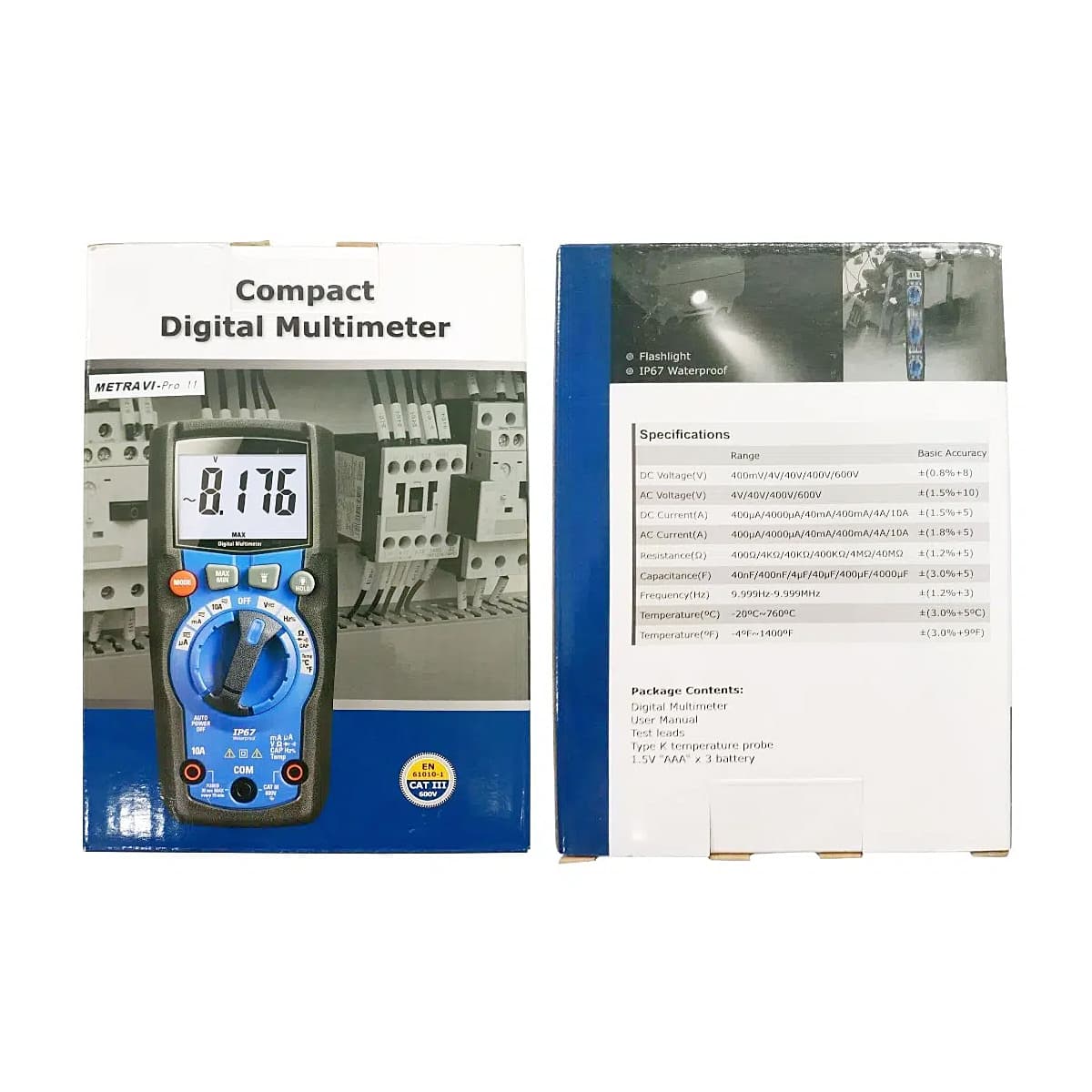 Metravi 4000 Counts / 600V Next-Gen Compact Digital Multimeter, Pro-11 — view 3