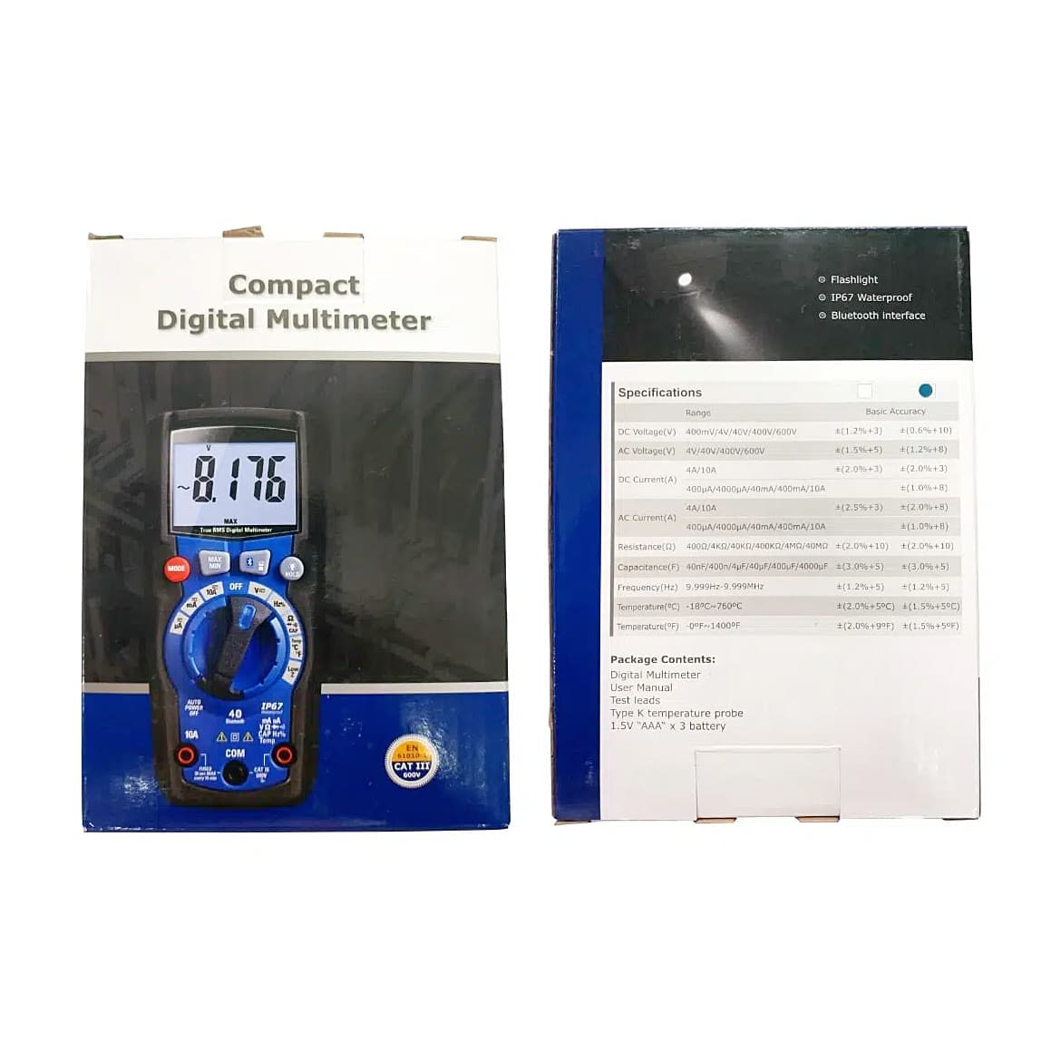 Metravi 4000 Counts / 600V Next-Gen Compact Digital TRMS Multimeter, Pro-12B — view 3