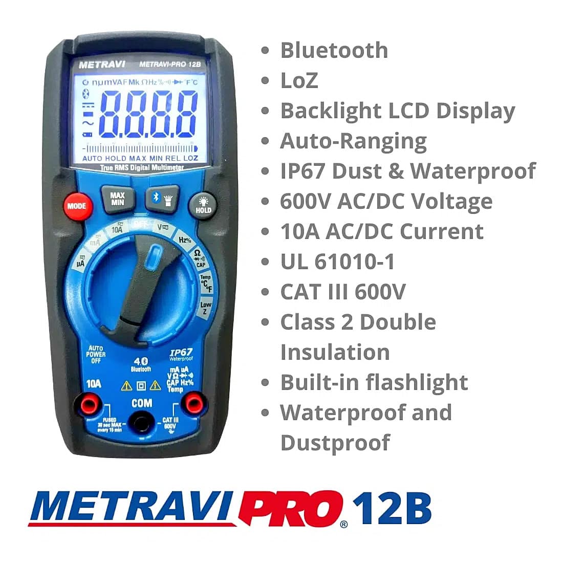 Metravi 4000 Counts / 600V Next-Gen Compact Digital TRMS Multimeter, Pro-12B — view 6