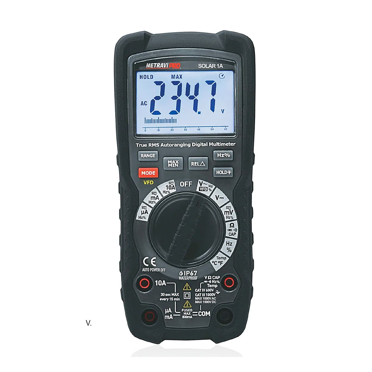 Metravi 6000 Counts / 1500V Digital TRMS Auto-Ranging Multimeter, Pro Solar-1A — view 1