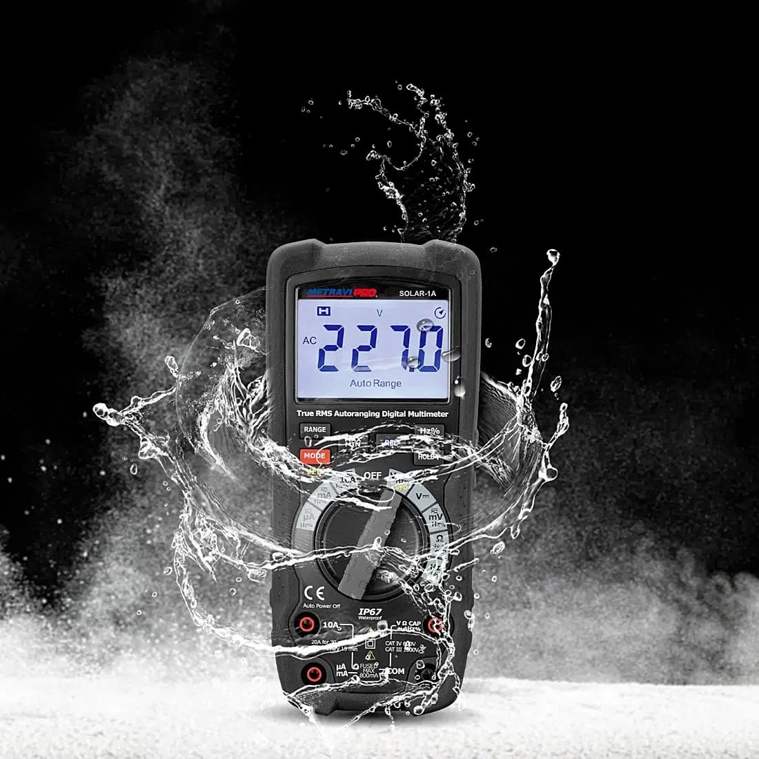 Metravi 6000 Counts / 1500V Digital TRMS Auto-Ranging Multimeter, Pro Solar-1A — view 6