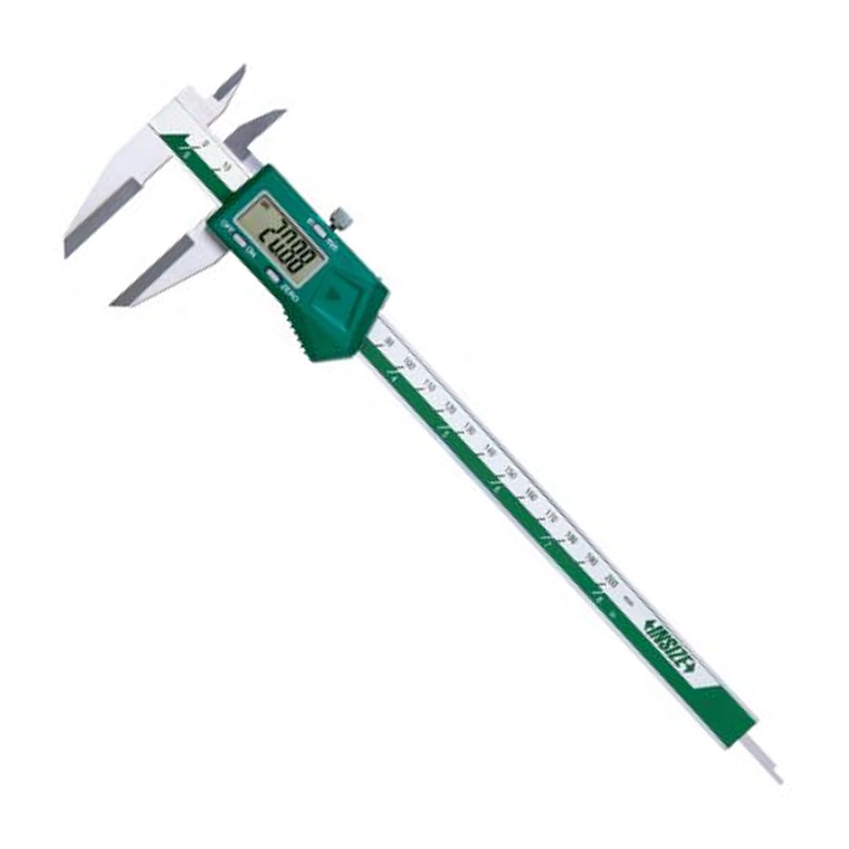 Insize 200 mm / 8 inch Digital Caliper with Knife-Edge Lower Jaws, 1532-200 — view 1
